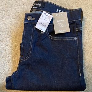 Madewell skinny jeans (29x30) NWT